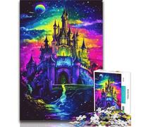 Puzzle Château Arc-en-Ciel 1000 pièces pour Adultes et Adolescents, Jeu Familial Anti-Stress, défi Difficile, Collection d'artistes, Beaux-Arts 75x50cm