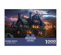 Puzzle Château avec 1000 Pièces pour Adultes,Forêt Sombre Un Jeu De Dexérité Très Difficile Puzzle,Jeu D'intelligence l'art De La Décoration Moderne 38x26cm/1000pcs