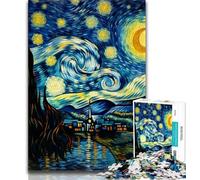 Puzzle Château Ciel Étoilé 1000 Pièces pour Adultes, Cadeau Vacances à la Maison, Chaque Pièce Est Unique - Jeu Familial Amusant et Défi (38x26cm)