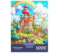 Puzzle Château Composé De 1000 Pièces pour Adultes, Coloré Fairy - Tale Un Jeu De Dexérité Très Difficile Puzzle Éducatif Et Stimulant 70x50cm/1000pcs