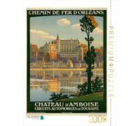 Puzzle · Chateau d`Amboise | Vintage Travel Poster: Chemin de fer d'Orléans, Circuites… · 2000 pièces · Format assemblé 90 × 67 cm · CALVENDO Puzzle