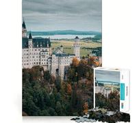 Puzzle Château de Neuschwanstein 1000 pièces pour Adolescents, Jeu de réflexion, Moment de Partage en Famille, Cadeau créatif (38x52cm)
