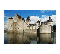 Puzzle Château de Sully-sur-Loire, France, 100 pièces, Jeu, œuvre d'art, Souvenir de Voyage, 45,5 x 35,5 cm