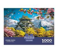 Puzzle Château des cerisiers du Fuji 1000 Pièces pour Adults Adolescents Et Enfants - Difficile Puzzles Jeu De Patience en Famille 52x38cm/1000pcs
