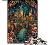 Puzzle Château en vitrail pour Adolescents, 2000 pièces, à partir de 14 Ans, Jeu de Noël Anti-Stress, Cadeau pour Femmes (70x100cm)