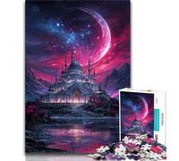 Puzzle Château Mystérieux pour Adultes 1000 Pièces, Jeu Éducatif Défi Jouet Idéal comme Cadeau pour Toute la Famille 50x75cm