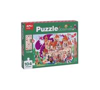 APLI Puzzle Observation Château 104 pièces Multicolore