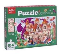 APLI Puzzle Observation Château 104 pièces Multicolore