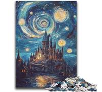 Puzzle Château sous Les étoiles 2000 pièces pour Adultes et Adolescents, Jouets éducatifs et éducatifs, Jeux familiaux avec Affiche et fiche de Questions-réponses (70x100cm)