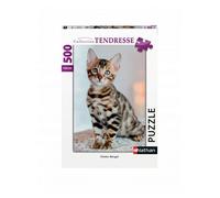 Puzzle Chaton Bengal - Nathan - 500 pièces - Animaux - Mixte