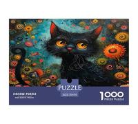 Puzzle Chaton de Fantasy Composé De 1000 Pièces pour Adultes,Art visuel Un Jeu De Dexérité Très Difficile Puzzle,Jeu Éducatif Aux Défis 70x50cm/1000pcs