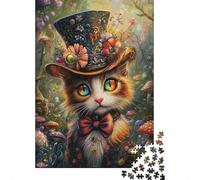 Puzzle Chaton Mignon, Casse-tête en Carton de qualité supérieure pour Enfants et Adultes à partir de 12 Ans, Cadeaux de Noël, 1000 pièces (75 x 50 cm)