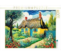 Puzzle · Chaumière avec Jardin de Ferme | Idyllique chaumière au milieu d'un jardin de ferme · 1000 pièces · Format assemblé 64 × 48 cm · CALVENDO Puzzle