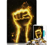 Puzzle Cheer Up Gesture 1000 pièces, Difficile à compléter mais Amusant et Humoristique avec Affiche et Feuille de Questions Assorties 50x75cm