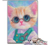 Puzzle Chef Cat 1000 pièces, Jeux éducatifs, décoration d'intérieur, à Offrir en Cadeau à Toute la Famille (Taille 26x38cm)