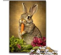 Puzzle Chef Lapin pour Adultes et Adolescents, Puzzle intéressant pour réduire Le Stress et interagir avec Les Parents (26x38cm)