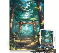 Puzzle Chemin de la Forêt du Sanctuaire pour Adultes, 1000 pièces, Jeu d'exercice Mental, Amusant à Partager, découpe de précision, Cadeau Unique 38x26cm