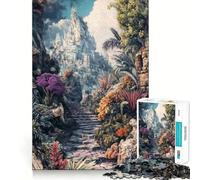 Puzzle Chemin de Pierres vers Le Sommet de la Montagne pour Adolescents 1000 Pièces Jeu d'Éveil Mental Activité à Domicile Découpe de Précision Décoration Murale 50x75cm