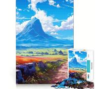 Puzzle Chemin vers la Nature 1000 Pièces pour Adolescents Stimulation Cérébrale Joie Familiale Bordure Parfaite Cadeau Souvenir (38x52cm)