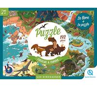 Puzzle Cherche et Trouve - Les dinosaures (2nde Ed) - livre + 192 pieces - Collectif - Quelle Histoire - Jeux livres objets