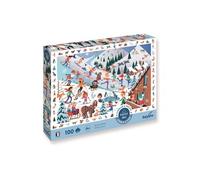 Sentosphère Puzzle – Cherche et Trouve : Sports d'Hiver – 100 pièces