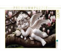 Puzzle · Chérubins endormis dans Une Branche Fleurie | Un moment de sérénité entre floraison et silence · 2000 pièces · Format assemblé 90 × 67 cm · CALVENDO Puzzle