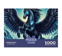 Puzzle Cheval 1000 pièces pour Adultes - Pégase, Ciel étoilé, Jeu extrêmement Difficile, décoration Murale, Cadeau, 52x38 cm