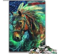 Puzzle Cheval Indien 2000 pièces pour Adolescents, à partir de 14 Ans Jeux Amusants, activités à la Maison, Cadeaux d'anniversaire, Cadeaux de Voyage (70x100cm)