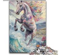 Puzzle Cheval Magique pour Adolescents, Jouets Éducatifs et Jeux Familiaux, Idéal pour la Décoration de Bureau (70x100cm)