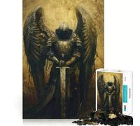 Puzzle Chevalier Angélique 1000 pièces pour Adultes Jeu de mémoire Amusant Assemblage sûr et Solide Activité familiale du Soir (38x52cm)