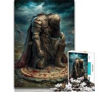 Puzzle Chevalier Magique 1000 pièces pour Adolescents, Jeu Stimulant et décoration Murale familiale, Cadeaux d'anniversaire et de Noël Uniques (50x75cm)