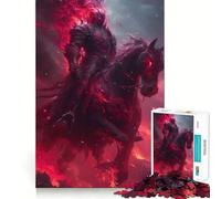 Puzzle Chevalier Mort-Vivant 1000 Pièces Jeu Cognitif Amusant Découpe de Haute Précision Cadeau Unique Anti-Stress (38x26cm)