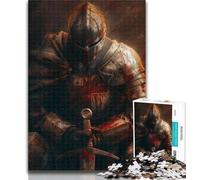 Puzzle Chevaliers médiévaux 1000 pièces pour Adultes et Adolescents, Jeu éducatif pour Anniversaire, Noël et à partir de 14 Ans 26x38cm