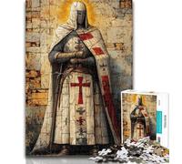 Puzzle Chevaliers médiévaux pour Adolescents 1000 pièces, Jeu Familial Anti-Stress, défi Difficile, Cadeaux du Père Noël Secret 50x75cm