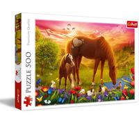 Puzzle Chevaux Dans Le Pré 500 Piéces