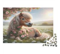 Puzzle Cheveux Poilus Scène Pastorale Florale 1000p 52x38cm Papier Recy dulte Jeu Éducatif Défi Activité Maison Dès 12 Ans