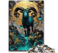 Puzzle Chèvre Magique pour Adolescents 1000 Pièces, Jeux Éducatifs Décoration Murale, Cadeaux Uniques d'anniversaire et de Noël (50x75cm)