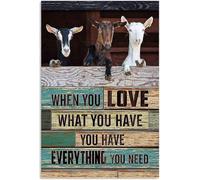 Puzzle Chevre Quand on aime ce qu'on a, Puzzles en bois, Jouets de developpement, Jeux, Jouets, Cadeau, 300 pieces
