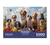 Puzzle Chien 1000 Pièces Adulte, Interprétation Créative De Puzzle Stitch 1000 Pieces - Un Puzzle 1000 Pieces Animaux pour Se Détendre 70x50cm/1000pcs