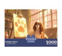 Puzzle Chien 1000 Pièces Adulte, Interprétation Créative De Puzzle Stitch 1000 Pieces - Un Puzzle 1000 Pieces Animaux pour Se Détendre 38x26cm/1000pcs