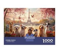 Puzzle Chien 1000 Pièces Adulte, Interprétation Créative De Puzzle Stitch 1000 Pieces - Un Puzzle 1000 Pieces Animaux pour Se Détendre 38x26cm/1000pcs