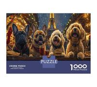 Puzzle Chien 1000 Pièces Adulte, Interprétation Créative De Puzzle Stitch 1000 Pieces - Un Puzzle 1000 Pieces Animaux pour Se Détendre 70x50cm/1000pcs