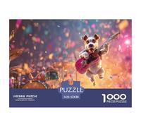 Puzzle Chien 1000 Pièces pour Adultes, Style Stitch Amusant - Notre Puzzle 1000 Pieces Animaux Offre Un Défi Captivant Et Relaxant 52x38cm/1000pcs
