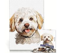 Puzzle Chien Adorable 1000 Pièces pour Adultes Jeu de Réflexion et de Détente Découpe Précise 50x75cm
