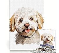 Puzzle Chien Adorable 1000 Pièces pour Adultes Stimule la Mémoire Moment de Chaleur Assemblage d'image Belle Œuvre 38x52cm