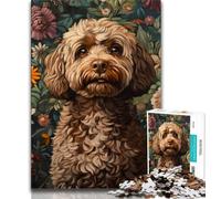 Puzzle Chien Assis sur Les Toilettes 1000 pièces pour Adultes et Adolescents, idéal pour Tuer Le Temps en Vacances avec des pièces de Formes aléatoires entièrement emboîtables (38x26cm)