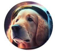 Puzzle Chien Astronaute 1000 pièces, Puzzle Rond 1000 pièces, Cadeaux pour la décoration intérieure, l'entraînement cérébral et Les fêtes de Fin d'année 67,5 x 67,5 cm
