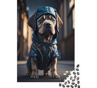 Puzzle Chien avec Art Animal pour Adultes et Adolescents, 1000 Pièces, Puzzle en Papier pour Adolescents, Jeu d'Ingénie, 1000 Pièces (38x26cm)