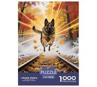 Puzzle Chien Berger Allemand avec 1000 Pièces pour Adultes,Forêt Fantastique Un Jeu De Dexérité Très Difficile Puzzle ÉduChatif avec des Défis 38x26cm/1000pcs