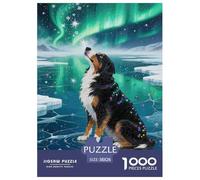Puzzle Chien Bernois Qui Compte 1000 Pièces pour Adultes,Glace et Neige Polaires Un Jeu De Dexérité Très Difficile Puzzle D'intelligence 38x26cm/1000pcs